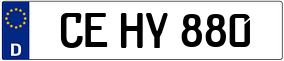 Trailer License Plate
